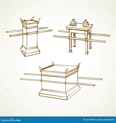 Altar Vector Drawing Stock Vector Illustration Of Dough 122510939