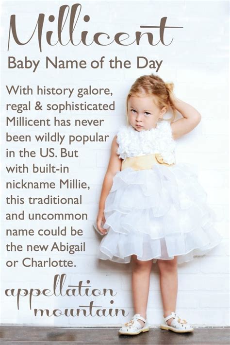 Millicent Baby Name Of The Day Appellation Mountain