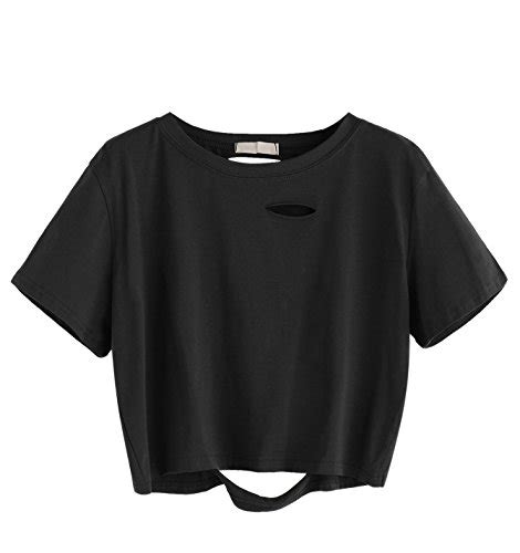 Best Black T Shirt Crop Top For Women