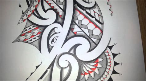 Awesome Maoristyle Drawing Handdrawn Tribal Tattoo With Promarker
