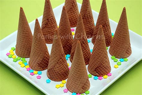 Sugar Waffle Ice Cream Cones Neon Sprinkles Parties With Charm