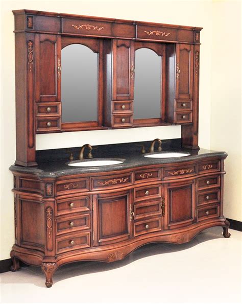 Antique bathroom vanities are perfect for classic homes and bathrooms looking for a little traditional warmth in their decor. Antique Vanity Set - Priscilla II