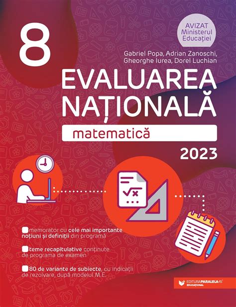 Matematica Evaluarea Nationala 2023 Clasa A Viii A Gheorghe Iurea