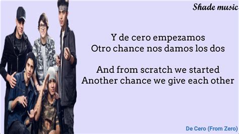 Cnco De Cero From Zero English And Spanish Lyrics Youtube