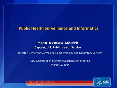 Ppt Public Health Surveillance And Informatics Powerpoint Presentation Id 2507183