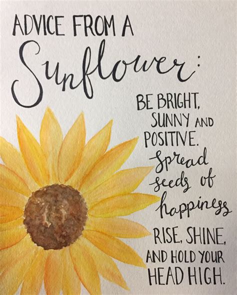 Sunflower Watercolor Quote Great Quotes Inspiring Quotes Quotes To