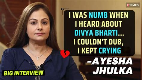 Emotional Ayesha Jhulka Talks About Her Comeback Bond With Divya