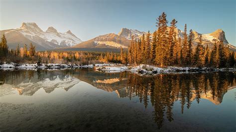 Three Sisters Mountains Canmore Alberta Photograph By Cavan Images