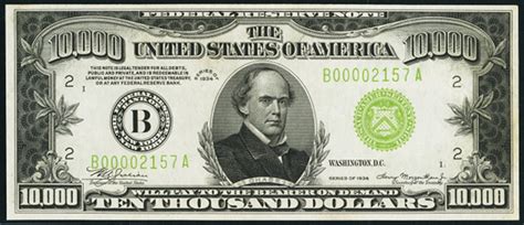 The coins also can be bought and sold on exchanges with u.s. 1934 $10000 Federal Reserve Note Value - How much is 1934 ...