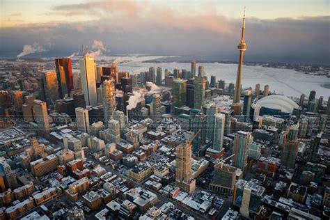 Aerial Photo Toronto City Skyline