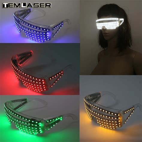 Free Shipping 5 Colors Strobe Led Flash Glasses For Dances Party Supplies Decoration Flashing