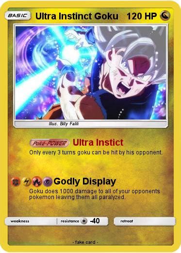 Pokémon Ultra Instinct Goku 21 21 Ultra Instict My Pokemon Card