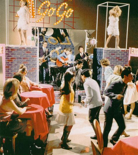 johnny rivers performing on hullabaloo 1965 66 nbc — the set for this tv variety series was