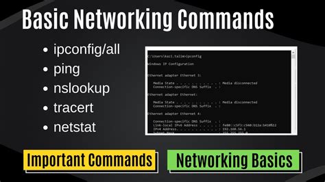 Top 5 Basic Networking Commands Youtube
