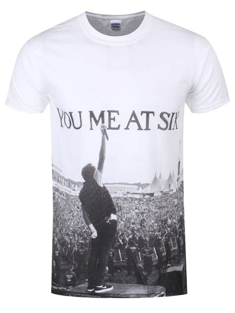 You Me At Six Crowd Mens White T Shirt Buy Online At