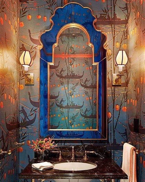 Whimsical Wallpaper For Powder Room Too Much Or Just Right Let Me