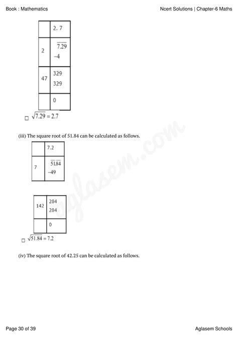 Ncert Solutions For Class Maths Chapter Squares And Square Roots