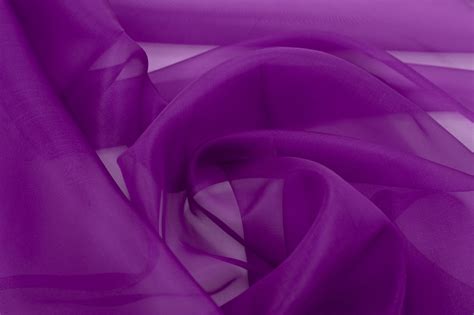 Purple Silk Organza Fabric Other Fabrics Lace Fabric From