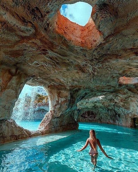 Natural Cave Pool Follow Travelbydesign For More Daily