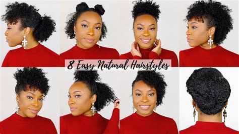 8 Quick And Easy Hairstyles For Shortmedium Natural Hair