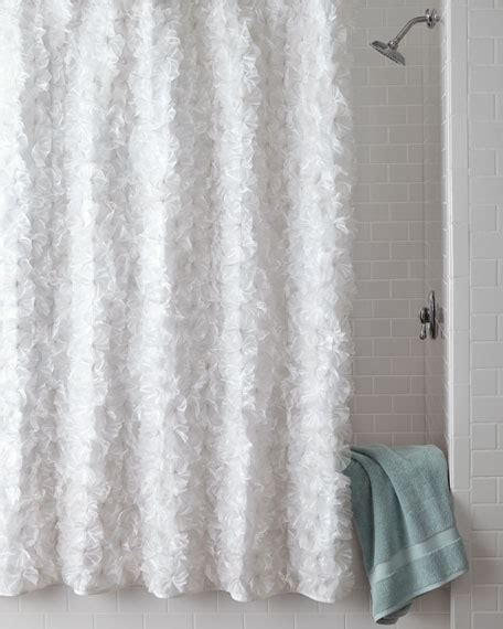 White Flower Power Shower Curtain Neiman Marcus