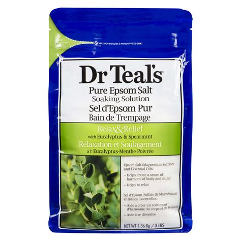 Dr Teals Pure Epsom Salt Soaking Solution Relax And Relief With Eucalyptus And Spearmint 136 Kg