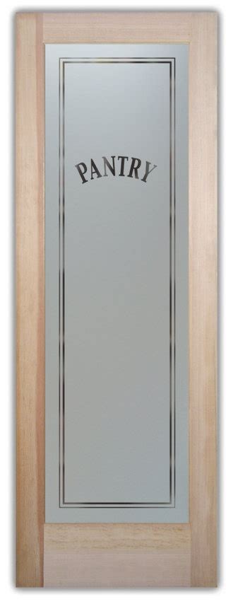Etched Frosted Glass Pantry Door Kitchen Pinterest