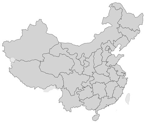 Printable Blank Map Of China Map Of World