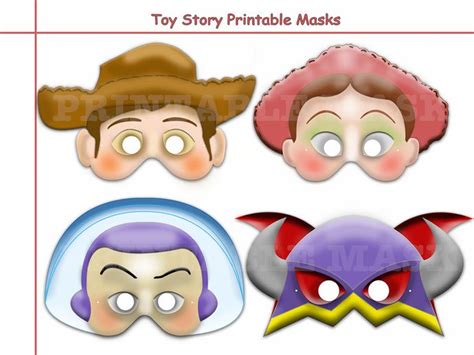 Unique Disney Toy Story Printable Masks Collectionpartybirthday Invitemaskwoodybuzzjessie