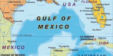 Karten usa mit straßenkarte und bevölkerungsdichte bundesstaaten. Map of Gulf of Mexico (Region in United States, USA ...