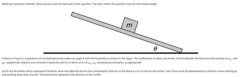 A Block Of Mass M Is Placed On An Inclined Plane Thatmakes An Angle