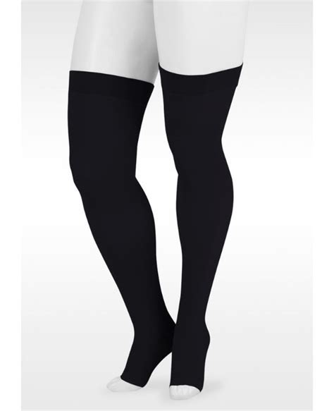 Juzo Dynamic Varin Max 20 30 Mmhg Open Toe Thigh High Firm Compression Stockings With Silicone