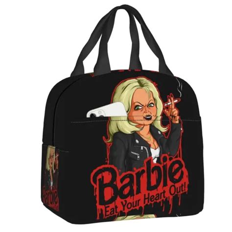 Scary Tiffany Horror Movie Chuckys Bride Thermal Lunch Bag Tote Bento Box Cooler