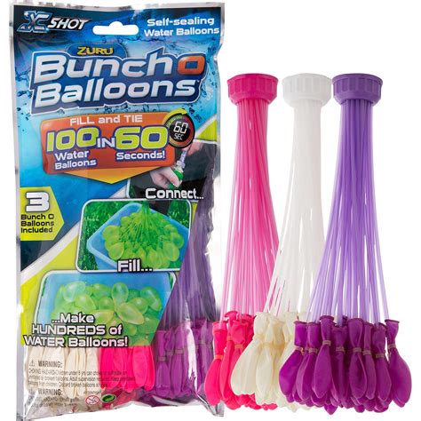 Bunch O Balloons 100 Self Sealing Water Balloons In 3 Bunches Pink