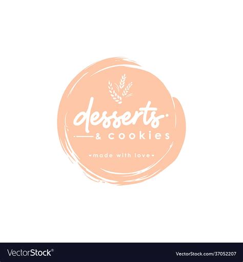 Desserts And Cookies Logo Dessert Shop Logo Vector Image