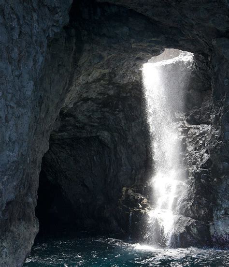 Beautiful Sea Cave Waterfall Flickr Photo Sharing