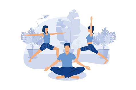 Concept Of Working Hours Meditation Break Steam Yoga Health Benefits