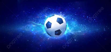 Fußball Fußball Im Hintergrund Mit Blauem Licht Fußball Fußball