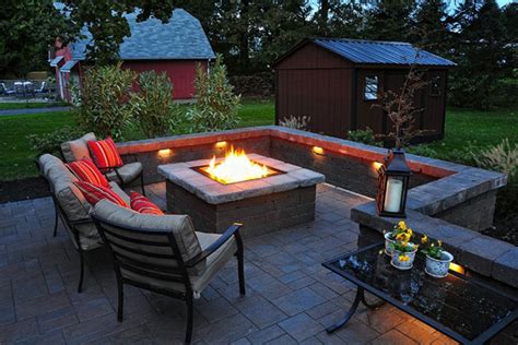 How To Build A Square Fire Pit With Pavers Barbeqa