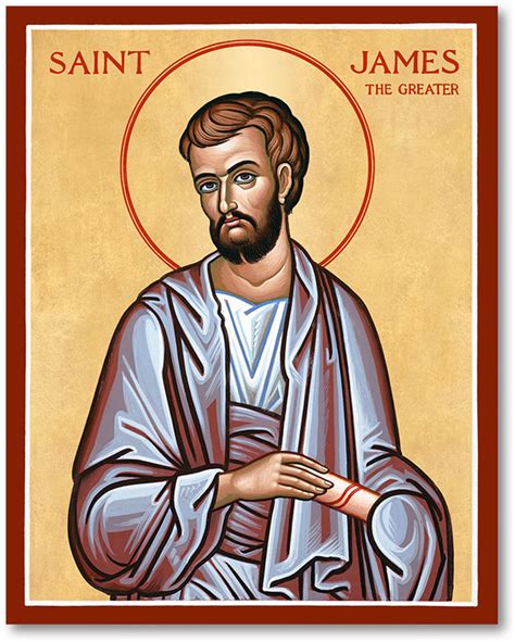 Men Saint Icons St James The Greater Icon Monastery Icons