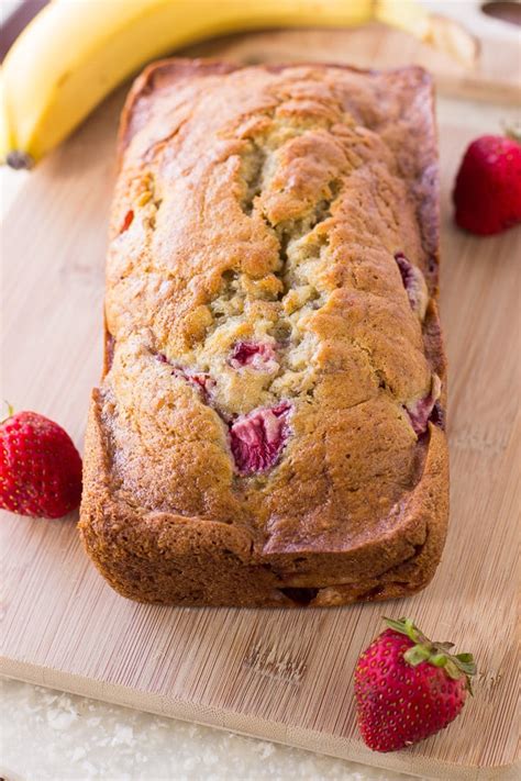 This is an easy banana bread recipe that gives perfect results every time. Strawberry Banana Bread | Deliciously Sprinkled