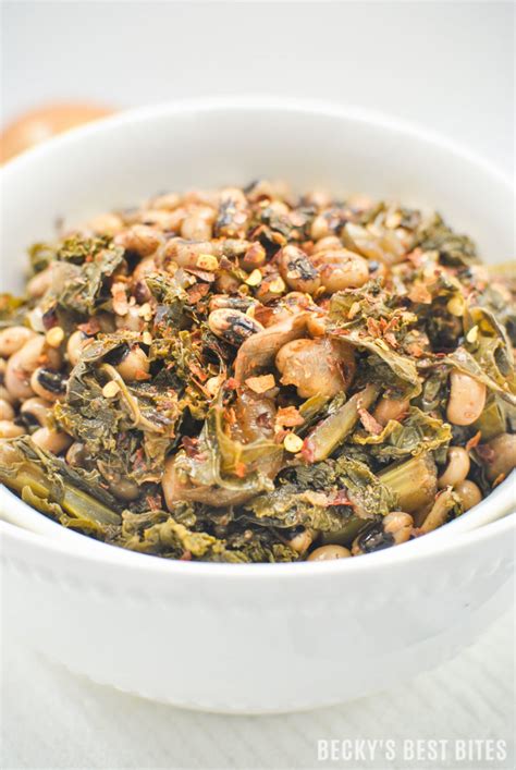 Slow Cooker Black Eyed Peas With Kale And Garlic Beckys Best Bites