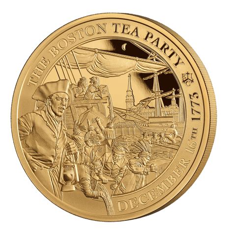 2023 Boston Tea Party 250th Anniversary 2oz Gold Proof Coin The East India Company Collections