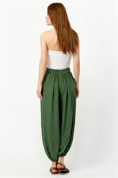 High Waist Harem Trousers By Lalestyle