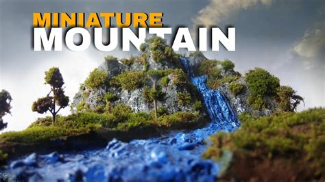 Miniature Mountain Diy How To Make Mountain Diorama Model Youtube