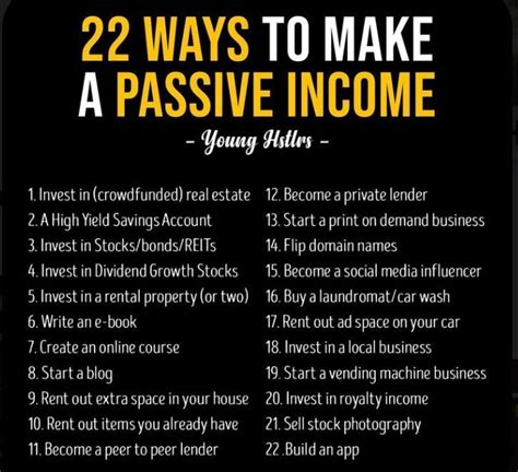 22 Ways To Make A Passive Income In 2021 Money Management Advice
