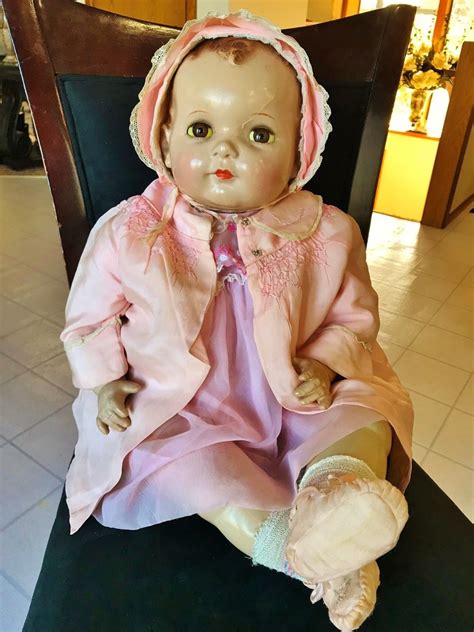 Rare 1940s Ideal Baby Coos 28 Compo Doll Vintage Dolls Effanbee