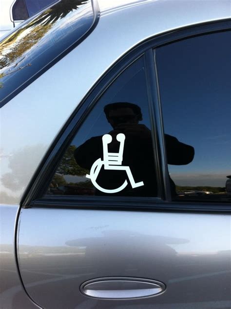 Sexy Wheelchair Sticker Funny Faxo