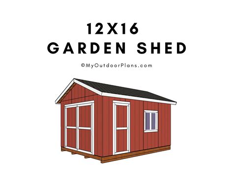 12×16 Garden Shed Plans Myoutdoorplans