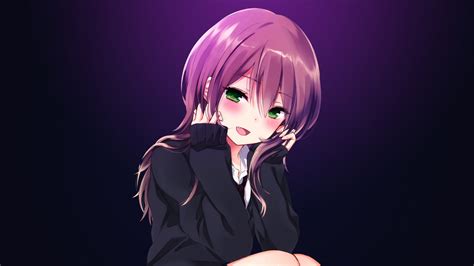 Cute Anime Girls With Purple Hair Wynnsdesign